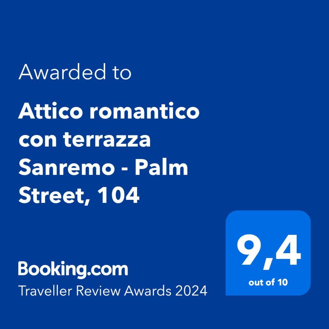 Attico Romantico Con Terrazza Sanremo - Palm Street, 104 - Free Wifi Exteriér fotografie